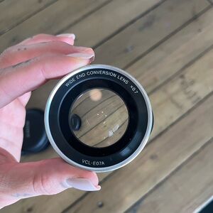 Sony VCL-E07A Wide-Angle Conversion Lens 0.7x — Brand New w/ Sony Case